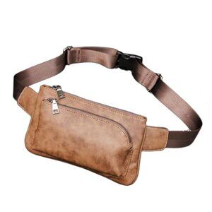 Cross body Bags for Men Leather Sling Bag Casual Daypacks , Brown